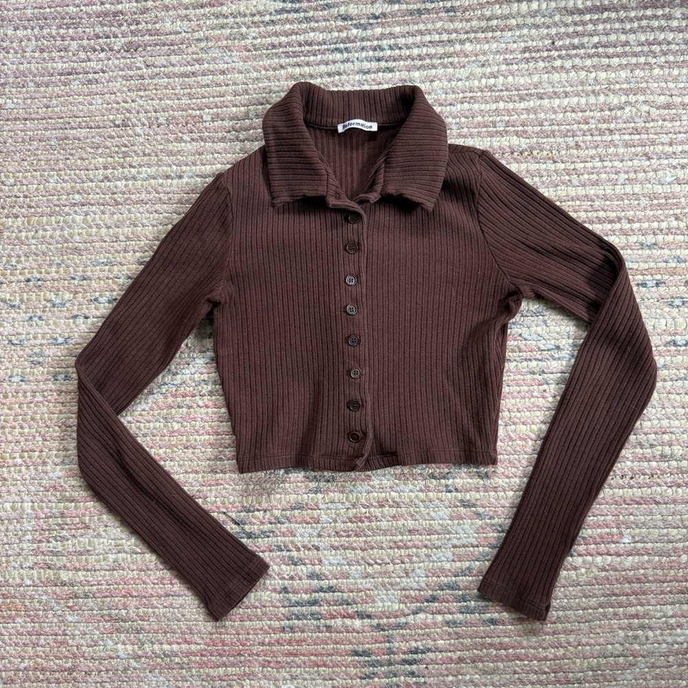 Reformation Ribbed Top